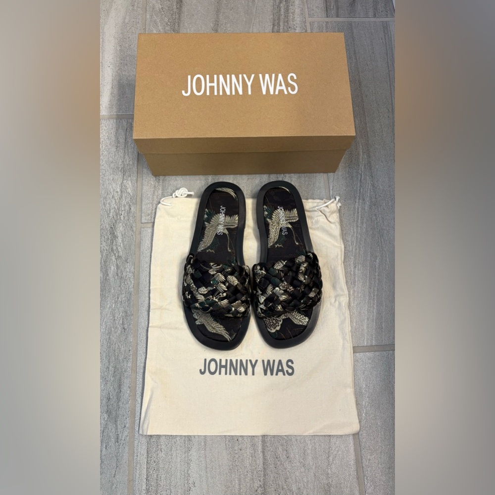 Johnny Was Woven Crane Sandals